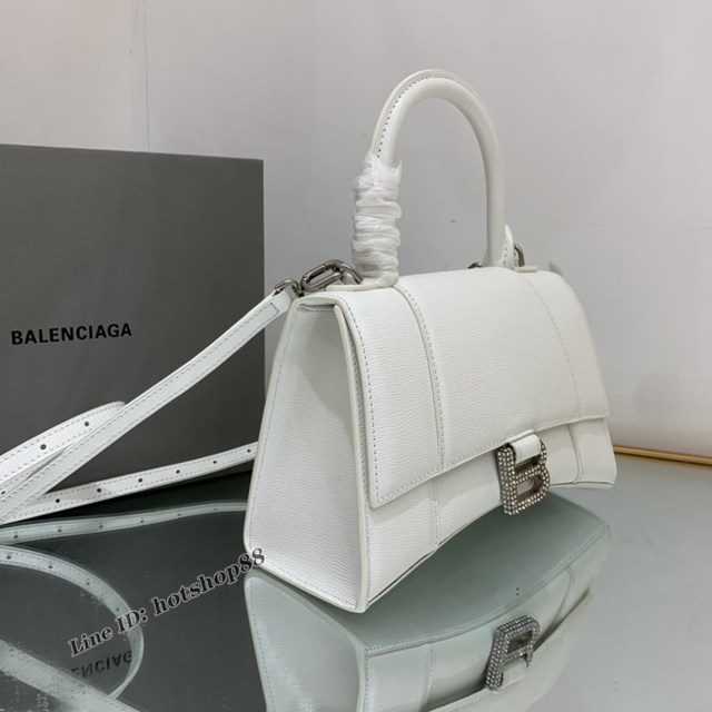 Balenciaga專櫃爆款手搓紋鑽扣S號手提包 巴黎世家Hourglass沙漏包 fyj1900